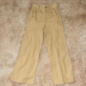 INTO Beige Wide-Leg Pants - 6